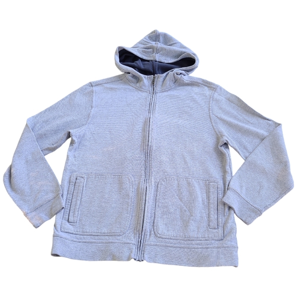 BR women's striped‎ zip-up hooded sweatshirt size Large
